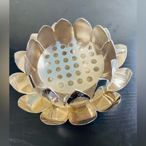 Gold Lotus Incense Holder